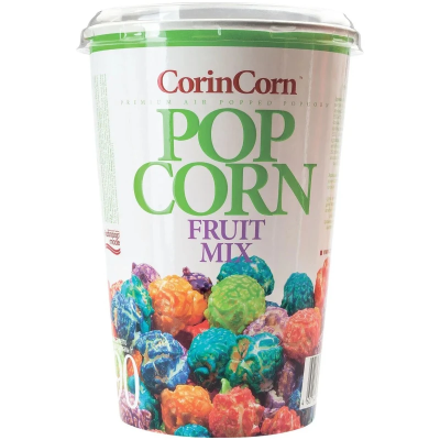 Попкорн готовый Corin Corn фруктовый микс 90г стакан