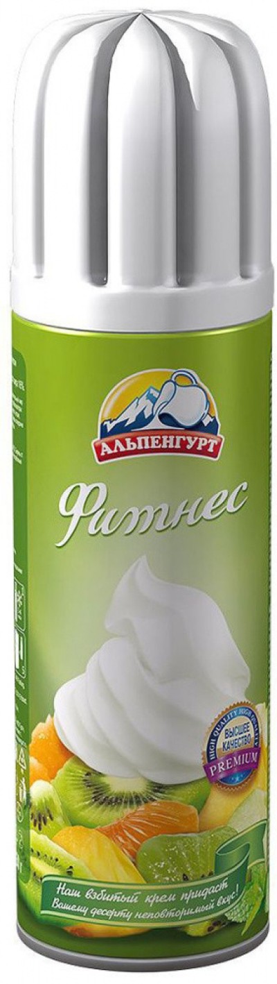 БЗМЖ Крем взбитый фитнес Альпенгурт 24% 250гр