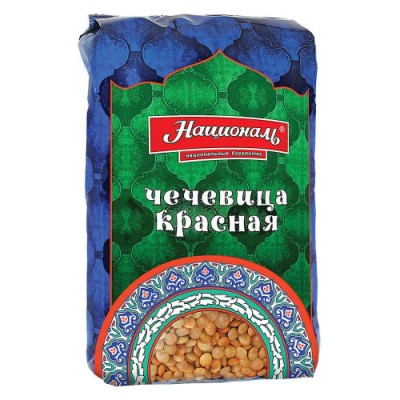 Националь Чечевица красная 450гр.