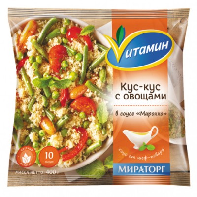 Кус-кус с овощакми в соусе "Марокко" 0,4кг Витамин