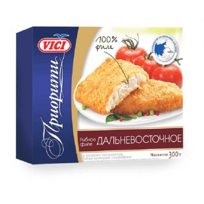 Рыбное филе паниров. "Дальневосточное" зам. VICI 300г