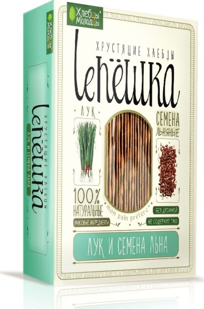 Хлебцы-молодцы "Leпешка" лук/лен 150гр