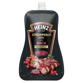"HEINZ" Соус Брусничный для мяса изысканный 200гр дой-пак