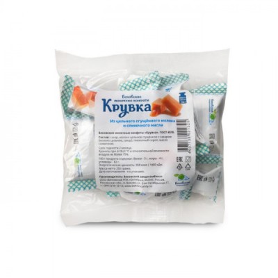 Молочные конфеты "Крувка"  Бековская 250г