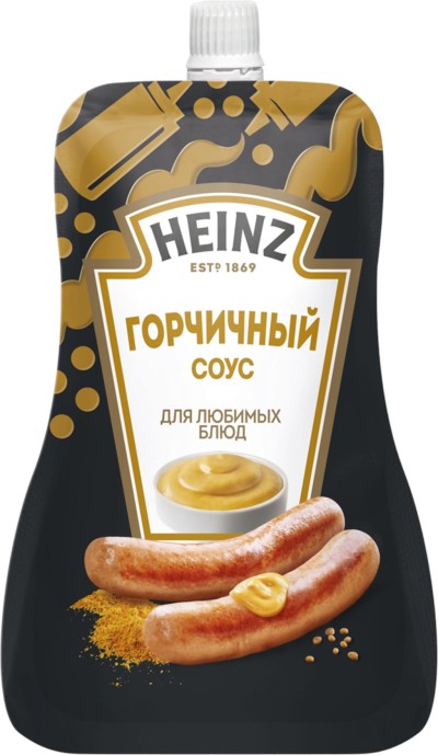 "HEINZ" Соус Горчичный 200гр дой-пак