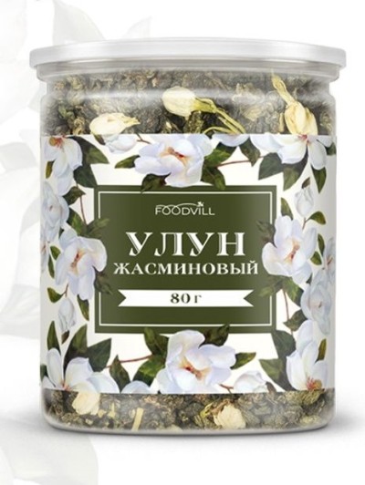 Чай жасминовый Улун 80гр ФудВилл