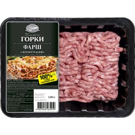 Фарш Фермерский из свинины и говядины охл.400г лоток БГ Дмитрогорск