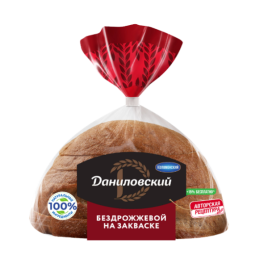 Хлеб "Даниловский" б/дрожжевой 350гр Коломенский