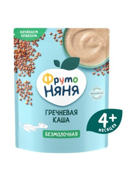 Каша ФрутоНяня Гречневая безмолочная 200гр
