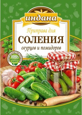 Приправа для соления огурцов и помидоров 40г Индана