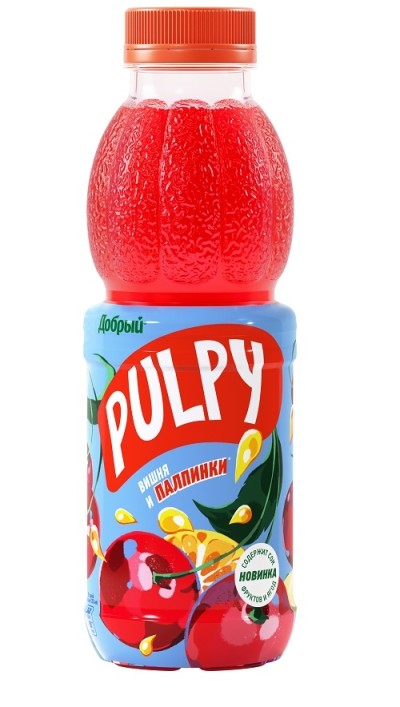 Добрый Палпи вишня и палпинки 0,45л пэт