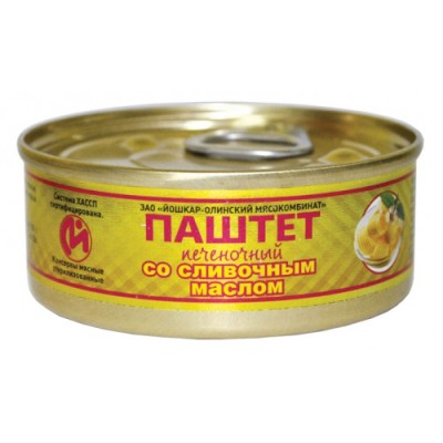 Паштет Люкс печ. с маслом 100г. Йошкар-Ола