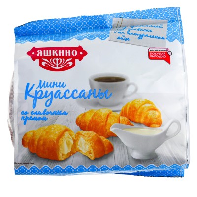 Мини-круассаны со слив. кремом  180г  Яшкино