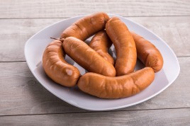 Сардельки Рублевские свиные-люкс 1кг. ДТ Рублевский