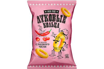 Чипсы "MiniFree" Луковые кольца сладкий чили 45г