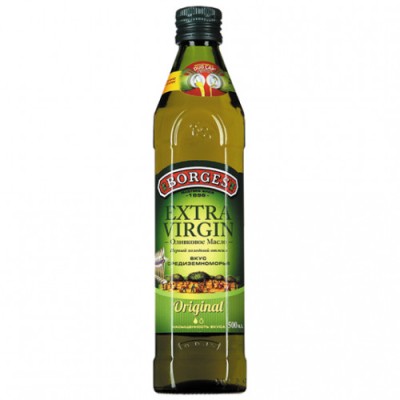 Масло оливковое класса Экстра BORGES нераф. 0.5 л ст/бут.