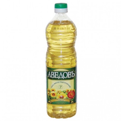 Масло подсолнечное раф.Аведов 1 л