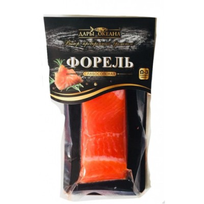 Форель Дары океана с/с филе кусок с кожей 150г в/у