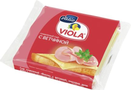 БЗМЖ Сыр Виола ветчина нарезка 140 г