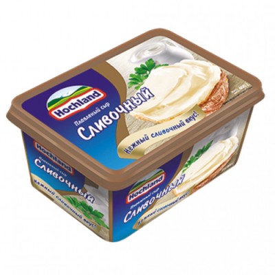 АКЦИЯ!!! БЗМЖ Сыр плавленый Хохланд Сливочный ванночка 400г