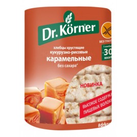 Хлебцы "Dr.Korner" Кукурузно-рисовые карамельные 90г